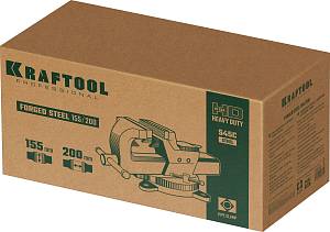 KRAFTOOL Forge-155/200, с регулировкой компенсации люфта, кованые стальные тиски (32700-200)