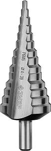 Сверло ЗУБР 29670-4-39-14 ступенчатое по сталям и цвет.мет. d4-30мм,14ст.d4-30,L-113мм