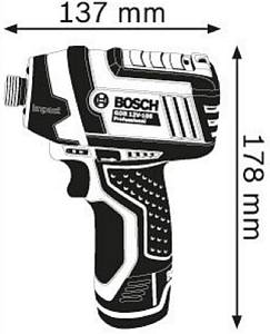 Гайковерт ударный Bosch GDR 10,8-LI 12Вт аккум. патрон:держатель бит 1/4&quot;