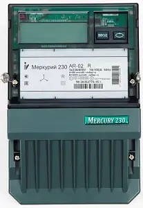 Счётчик электроэнергии Меркурий 230 AR-02 R 10-100А / 3-х фазный / ЖКИ / 1 тариф